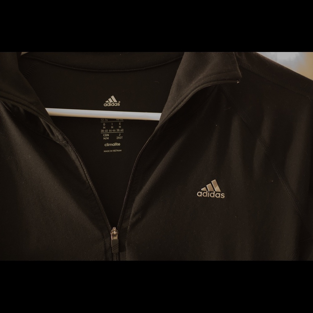 Adidas Quarter zip collar shirt